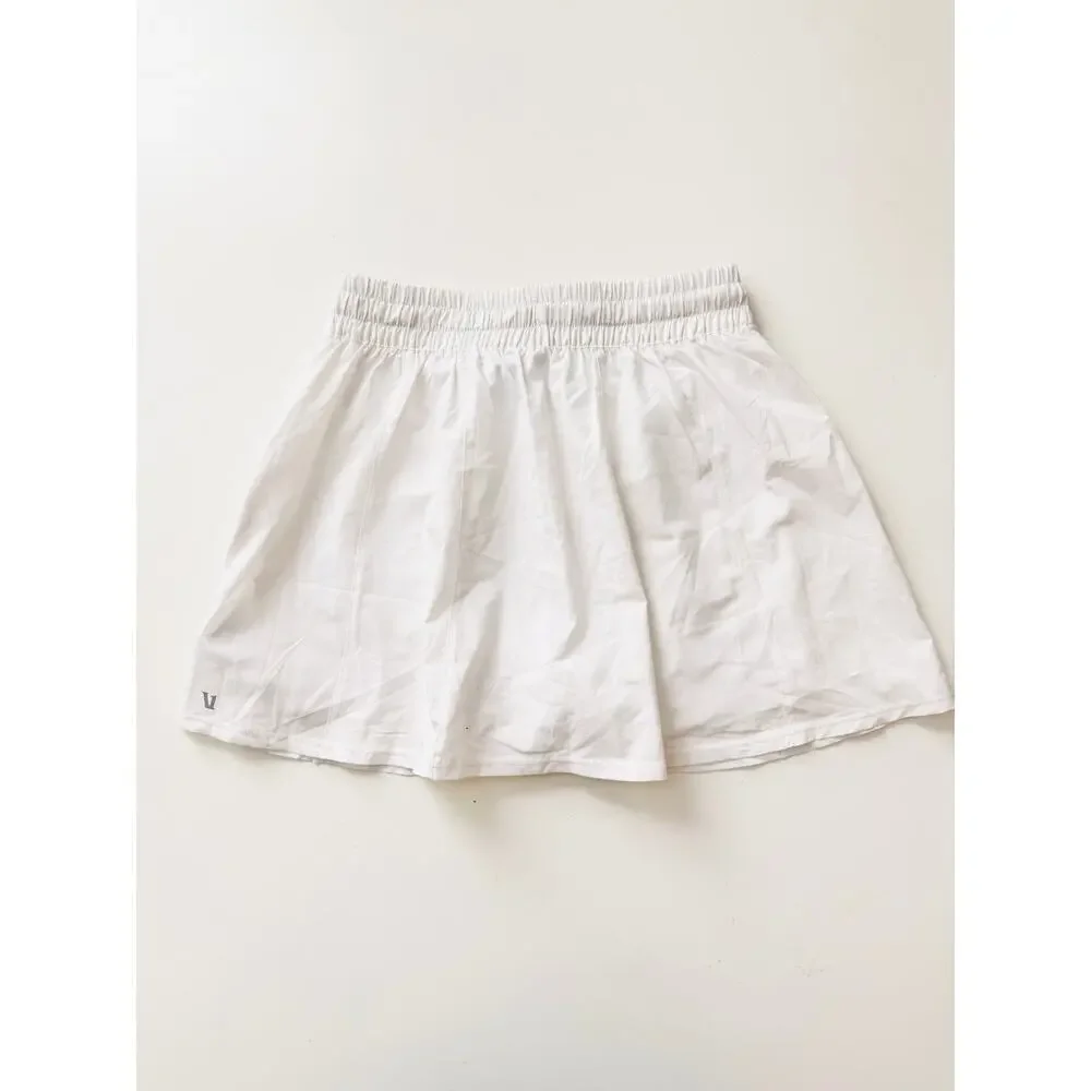 Vuori white high rise clementine pleated skirt - size small - Picture 3 of 7